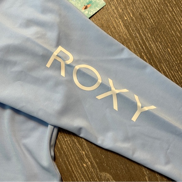 Roxy Tween/Teen Whole Hearted Long Sleeve UPF 50 Rashguard - 12/L - Picture 6 of 7